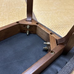 ダイニングベンチ　キャスト　ウォルナット　ソファ　椅子　ブラウン　ナチュラル　大阪　売りますの画像