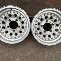 アルミホイール　7j×15 pcd139.7 組込　配送可ジムニー 三菱ジープ　の画像