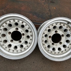 アルミホイール　7j×15 pcd139.7 組込　配送可ジムニー 三菱ジープ　の画像
