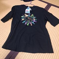 スパンコール刺繍Tシャツの画像