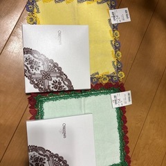 横濱元町近沢レース店　未使用ハンカチ2枚の画像