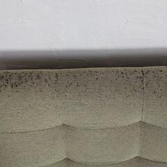 難有　ビンテージ　ソファー　オリーブグリーン色　二人掛け　三人掛け 120cm 130cmの画像