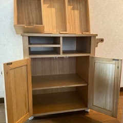 キッチンワゴン　キャビネット　収納　桐　の画像