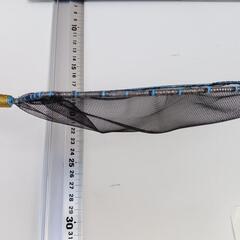 タモ扇型　ソフトチュール生地(黒色)の画像