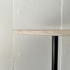 モールテックスカフェテーブル ｜直径60cm H72cm コンクリ コンパクト グレージュ 北欧の画像