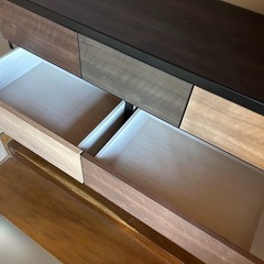 【美品】　【格安】ニトリ　ローチェスト　ダークブラウン　の画像