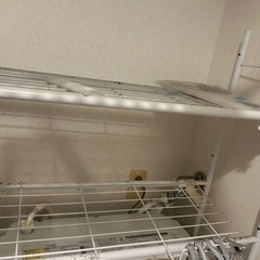 洗濯機上収納の画像
