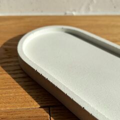 モールテックス トレー（ホワイト） 小物置き お香立て キャッシュトレー アクセサリー ディスプレイ コンクリート ホワイト 北欧の画像