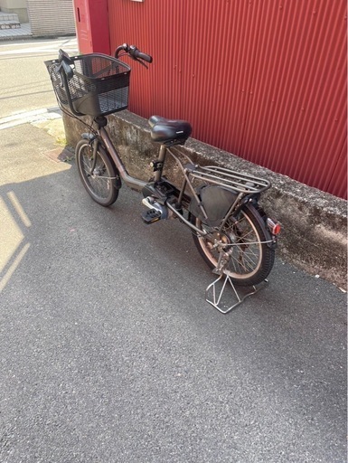京都】京の楽チャリ 電動アシスト自転車 子ども乗せタイプ ガンメタリック 