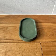 モールテックス トレー（グリーン） 小物置き お香立て キャッシュトレー アクセサリー ディスプレイ コンクリート ホワイト 北欧の画像