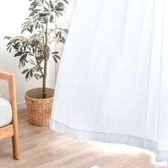 ④　未使用/新品　レースカーテンのみ　２枚組