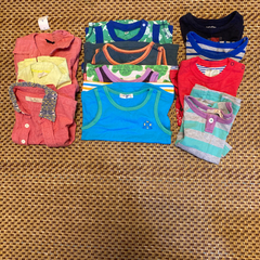 [美品］男の子　90センチ　タンクトップ、半袖シャツ、半袖Tシャツ 11枚セットの画像