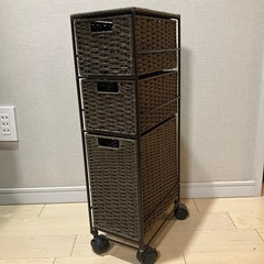 ワゴン付きキャスター　　収納の画像