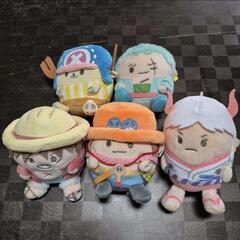 麦たまの一味 ワンピース ぬいぐるみ 5体セットの画像