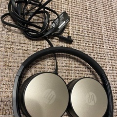 ブラック＆ゴールド 有線ヘッドセット- HP
