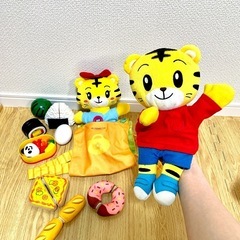 しまじろうパペット&はなちゃんおままごとセットの画像