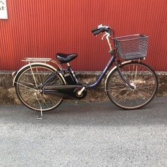 【京都】京の楽チャリ　電動アシスト自転車　パナソニック　26インチ　青色の画像