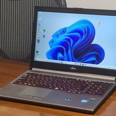 富士通15インチ使用僅少グラフィックカード付きハイエンド【win...