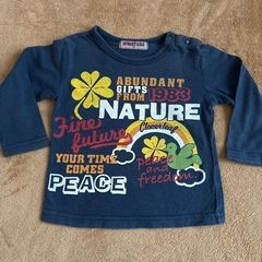 【90サイズ】長袖Tシャツ3枚　ジップアップパーカの画像