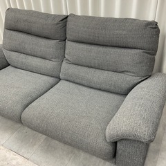 KE-12【新入荷　リサイクル品】ニトリ　コディ　ハイバック　3シーターソファ　グレーの画像