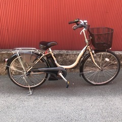【京都】京の楽チャリ　電動アシスト自転車　ヤマハ　24インチ　ゴ...