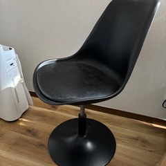 ラウンジチェア　黒の画像