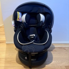 エールベベ クルット5i グランス ネイビー 美品 チャイルドシートの画像