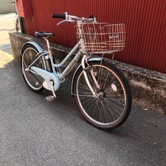 京都】京の楽チャリ 電動アシスト自転車 26インチ 水色 ブリヂストン