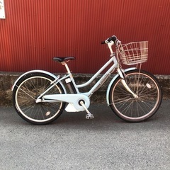 【京都】京の楽チャリ　電動アシスト自転車　26インチ　水色　ブリ...