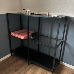 イケア　IKEA ラック　黒