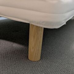 ★引越のため急いでいます！★2階から階段で搬出できる方限定★無印良品★スモールサイズベッド（脚付マットレス）2台セット★高密度ポケットコイル★の画像