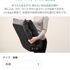 ニトリ　1人掛け折りたたみチェアの画像
