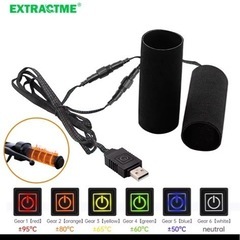 バイク用グリップヒーター　USB 6段階調整　冬対策の画像