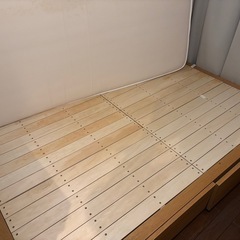 【無印良品】収納ベッド&超高密度コイルスプリングマットレス (セ...