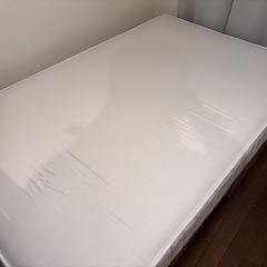 【無印良品】収納ベッド&超高密度コイルスプリングマットレス (セミダブル)の画像