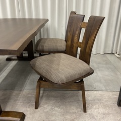 KE-20【新入荷　アウトレット品】松田家具　禅×道三　和モダン　ダイニング4点セット　ブラウン系の画像