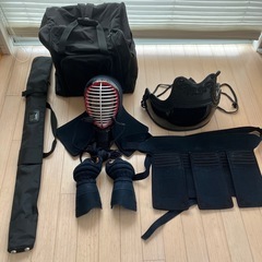 女子中学生 剣道防具一式 面、胴、小手、垂れ、竹刀カバー、防具バッグ