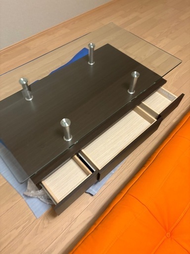 超美品ニトリガラスセンターテーブル120✖️65 (akira) 千鳥橋の