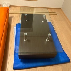 超美品　ニトリガラスセンターテーブル　120✖️65