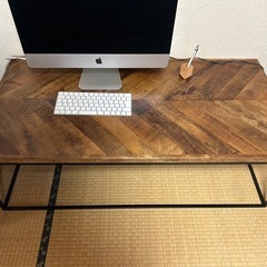 お値下げ！LIFE FURNITURE / ライフファニチャー　ヘリンボーンテーブルの画像