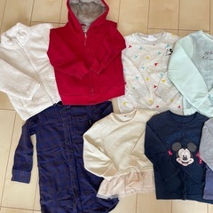 女の子　110cm 100cm 冬物　アウター　UNIQLO まとめ売りの画像