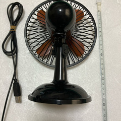 卓上扇風機　USB・乾電池の画像