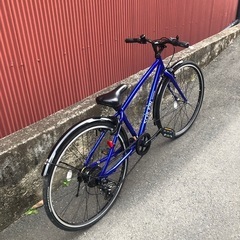 【京都】京の楽チャリ　ブリヂストン　シャライン　青色　26インチの画像