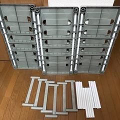 押入れ収納　ヨコ伸縮 押入れラック 3台セットの画像