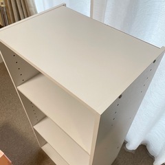 ニトリ　カラボ　白　収納ボックス付きの画像
