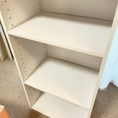 ニトリ　カラボ　白　収納ボックス付きの画像
