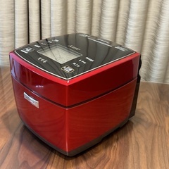 備長炭　炭炊釜　5.5合炊き　三菱　 IH ジャー炊飯器 NJ-VX107-R 17年製　ルビーレッドの画像