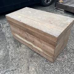 木箱　茶箱　コンテナ　ビンテージ　お茶箱