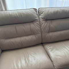ニトリ　レザーソファの画像