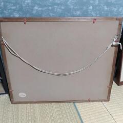 鯉のビーズ刺繍絵画 額縁付きの画像
